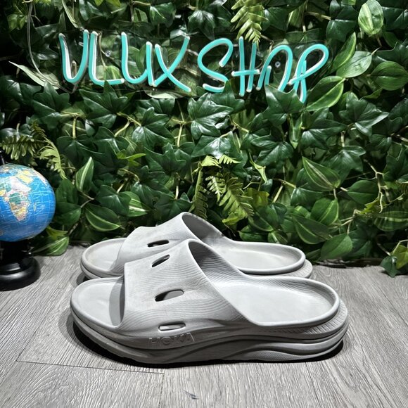 Hoka Ora Recovery Slide 3 Men\'s Size 13 Gray Slip On Comfort Sandals main image 5